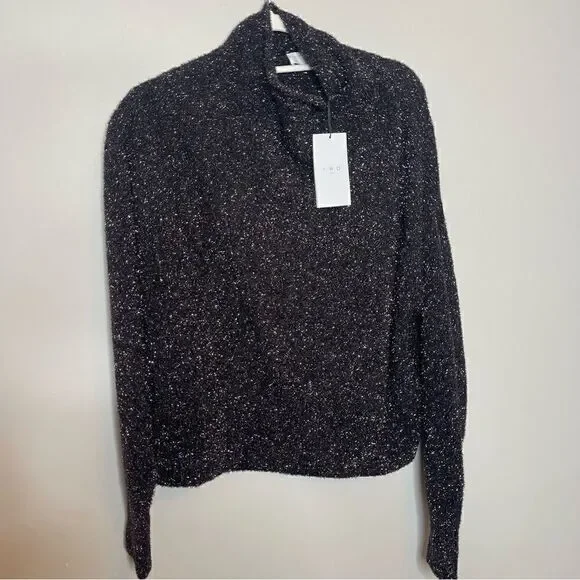 IRO metallic-knit jumper sweater in Black new - Picture 9 of 9
